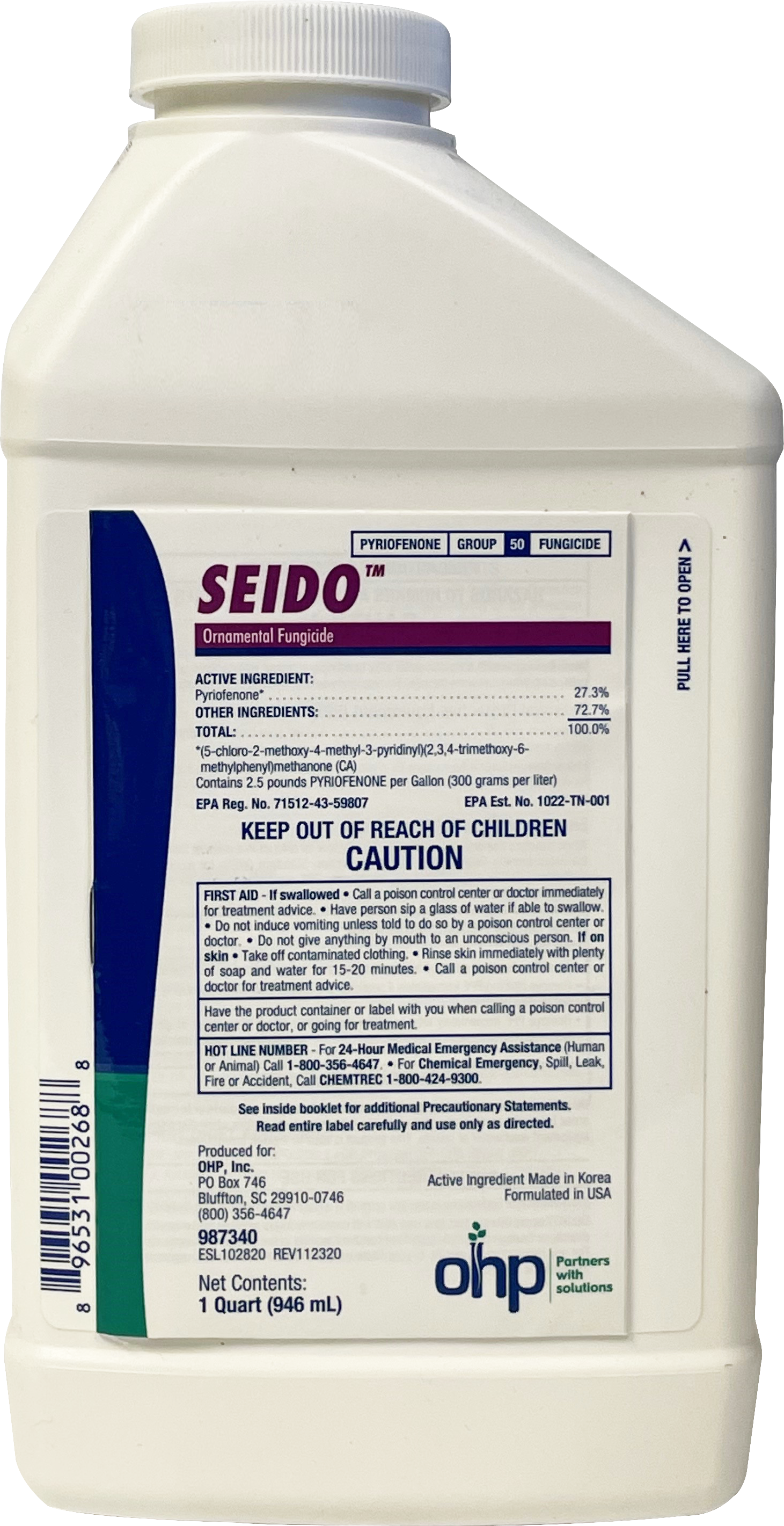 Seido™ Fungicide 1 Qt Bottle - 4 per case - Fungicides